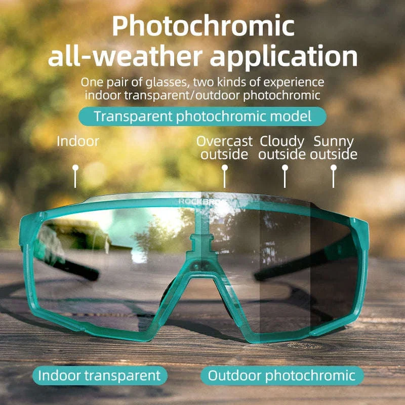 Photochromic Polarized Cycling Glasses UV400 TR90 Sports Eyewear - Image 5