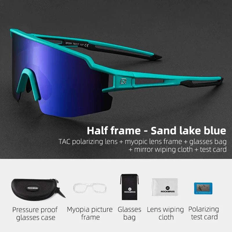 Polarized Photochromic Cycling Sunglasses UV400 TR90 Frame - Image 27