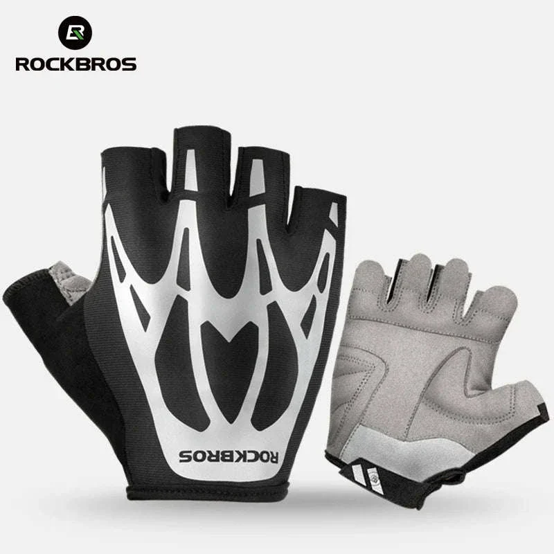 Breathable Half Finger Cycling Gloves Shockproof MTB Bike Gloves
