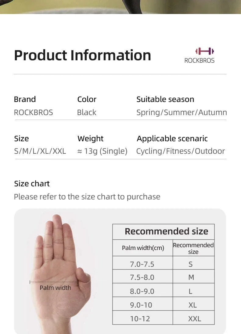 Breathable Half Finger Cycling Gloves Shockproof MTB Bike Gloves - Image 10