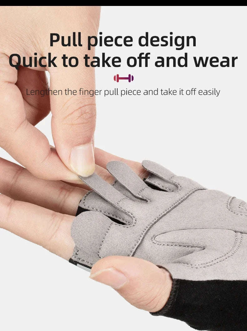 Breathable Half Finger Cycling Gloves Shockproof MTB Bike Gloves - Image 14