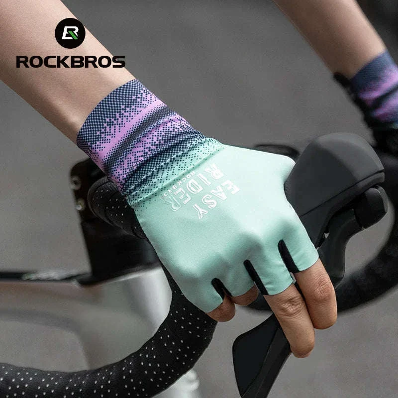 Half Finger Cycling Gloves for Women Shock Absorbing Breathable