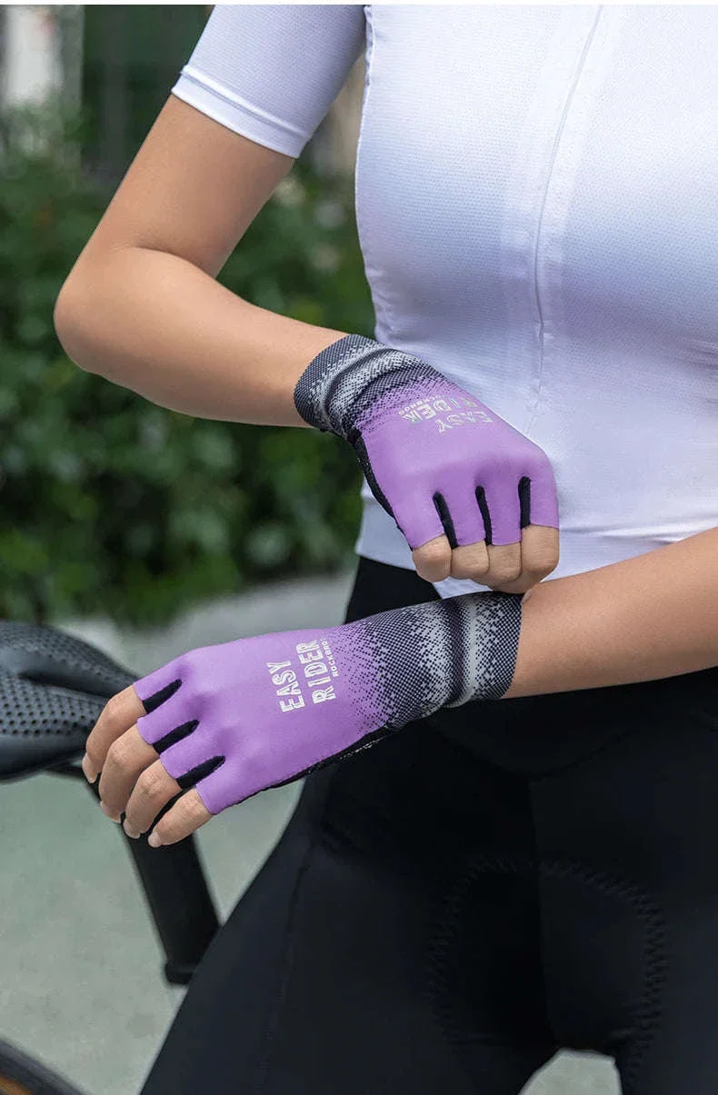 Half Finger Cycling Gloves for Women Shock Absorbing Breathable - Image 17