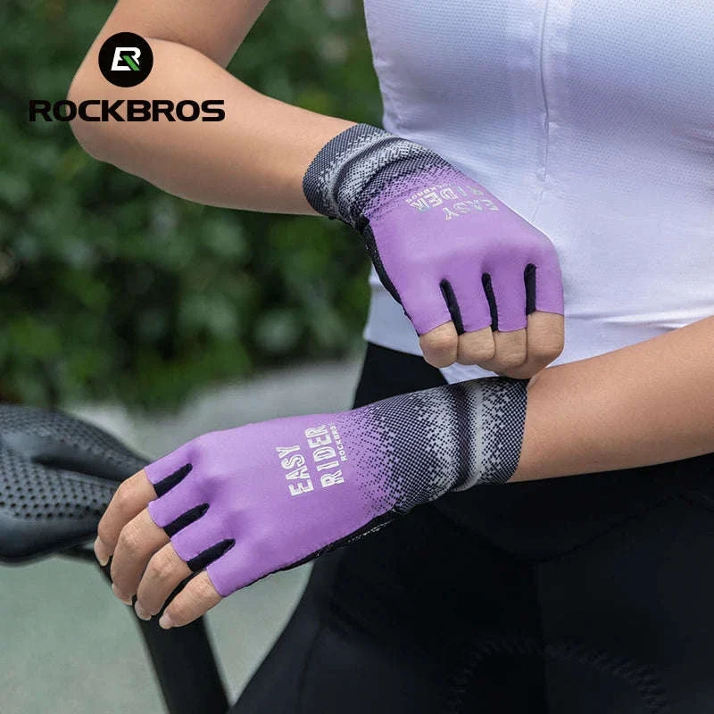 Half Finger Cycling Gloves for Women Shock Absorbing Breathable - Image 5