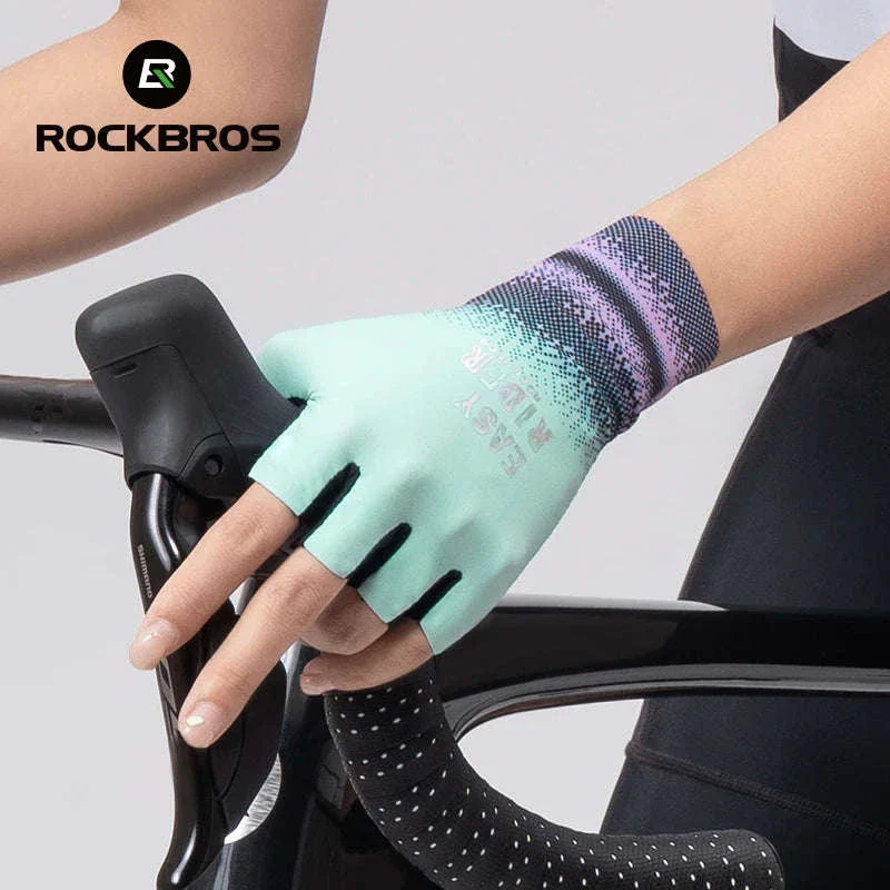 Half Finger Cycling Gloves for Women Shock Absorbing Breathable - Image 6
