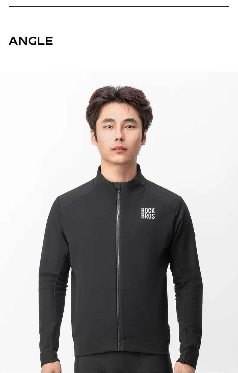 Men’s Thermal Cycling Jacket Windproof Fleece Bike Coat - Image 15