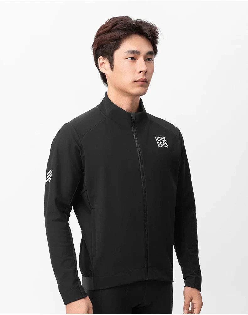 Men’s Thermal Cycling Jacket Windproof Fleece Bike Coat - Image 16