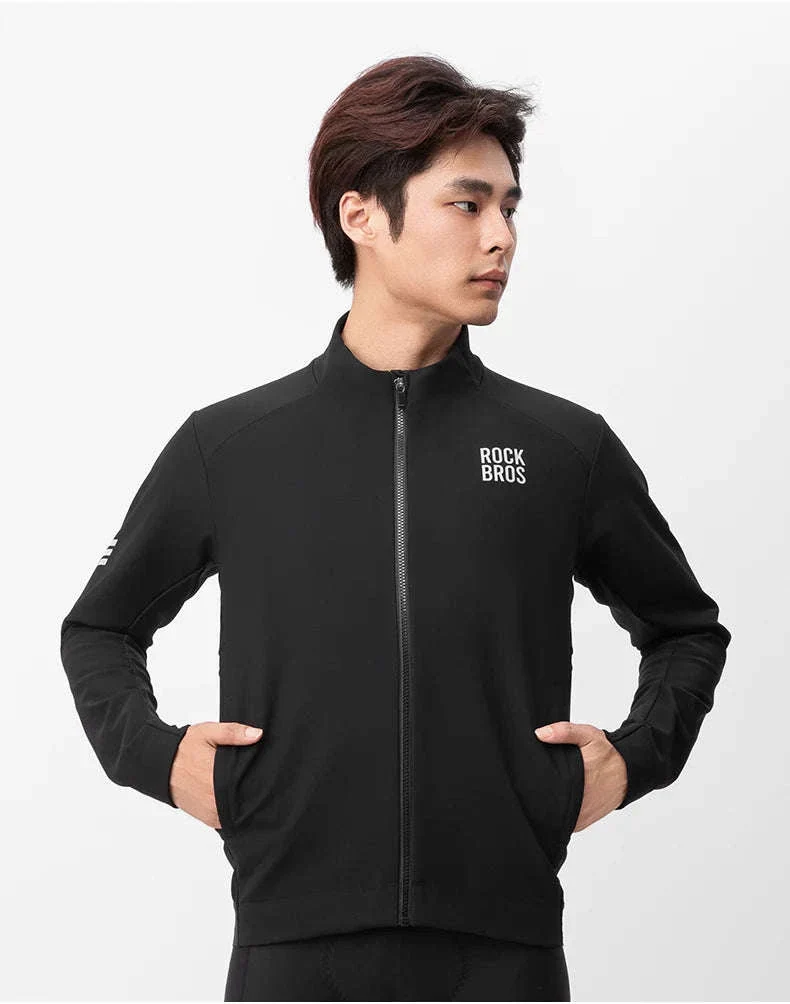 Men’s Thermal Cycling Jacket Windproof Fleece Bike Coat - Image 20