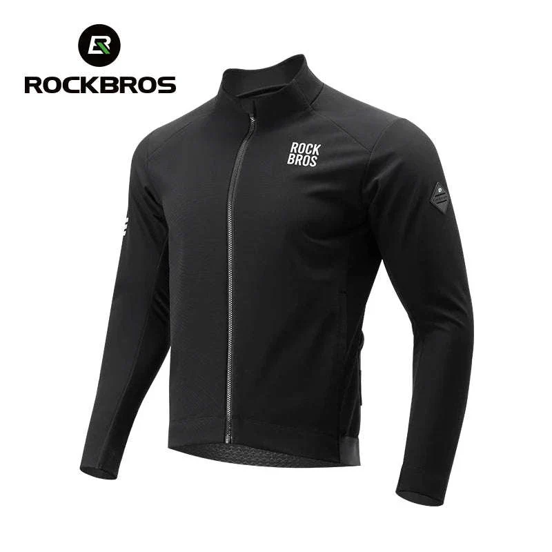 Men’s Thermal Cycling Jacket Windproof Fleece Bike Coat - Image 24