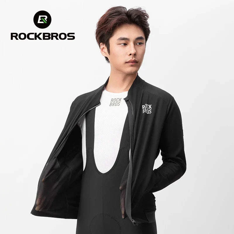 Men’s Thermal Cycling Jacket Windproof Fleece Bike Coat - Image 3