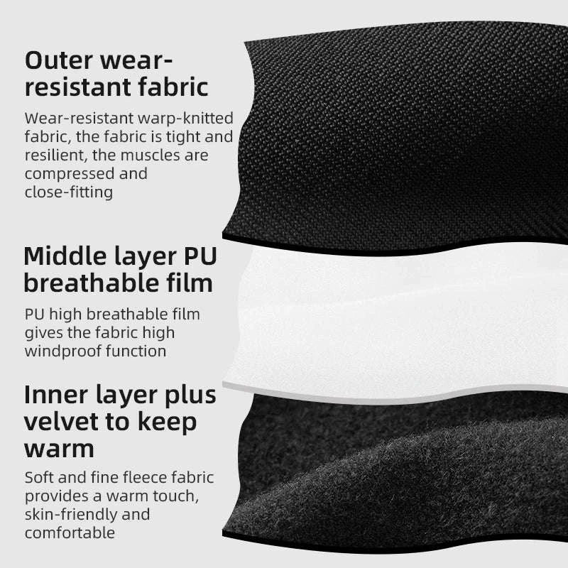 Men’s Thermal Cycling Jacket Windproof Fleece Bike Coat - Image 5