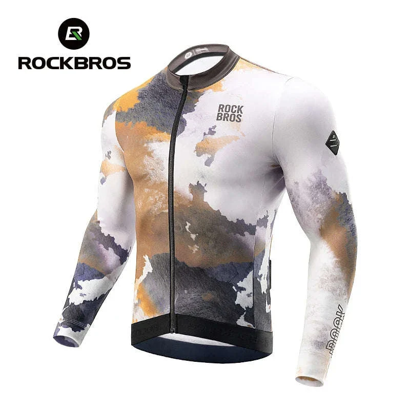 Long Sleeve Thermal Cycling Jersey for Cold Weather - Image 20