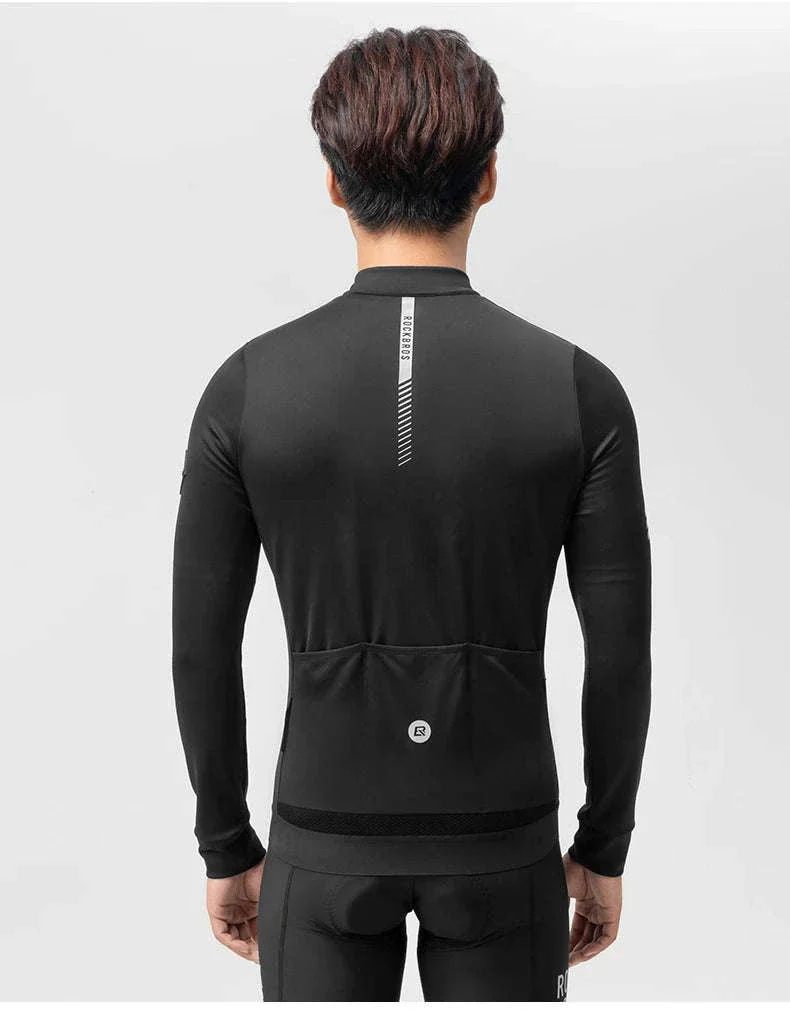 Men’s Thermal Cycling Jersey Windproof Fleece for Cold Weather Riding - Image 15