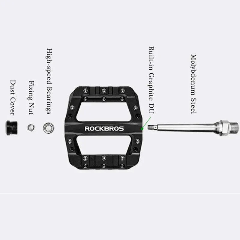 Ultralight Bike Pedals with Sealed Bearings and Wide Anti-Slip Platform - Image 5