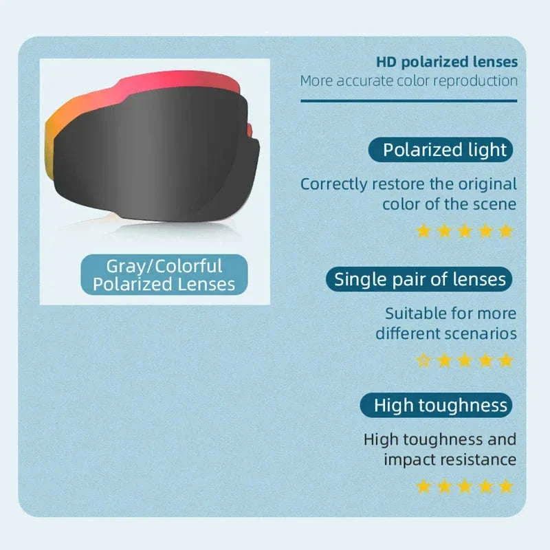 Polarized Cycling Sunglasses UV400 Lightweight Bike Glasses - Image 3