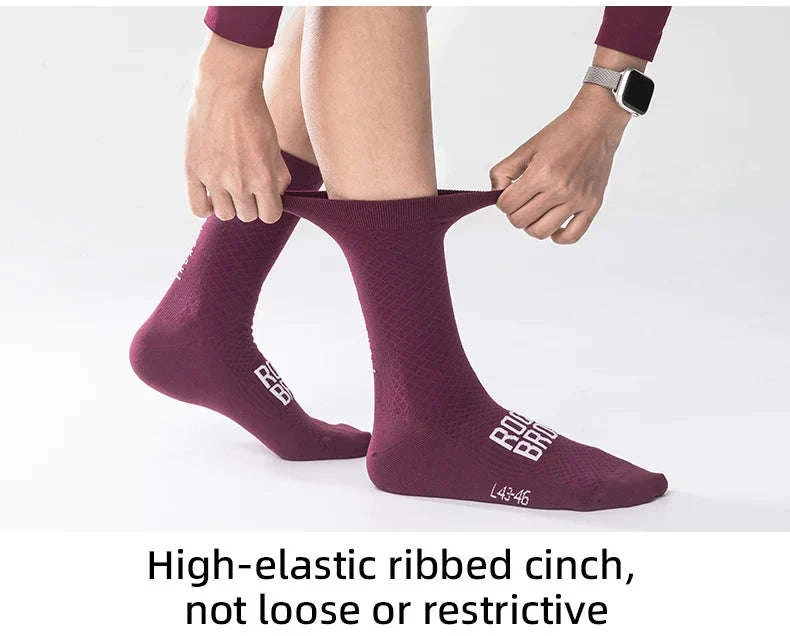 Breathable Cycling Socks High-Elastic Shock Absorbing 2 Pairs - Image 10