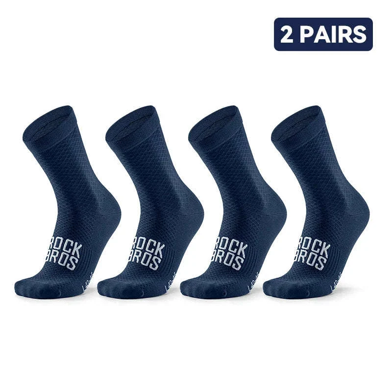 Breathable Cycling Socks High-Elastic Shock Absorbing 2 Pairs - Image 25
