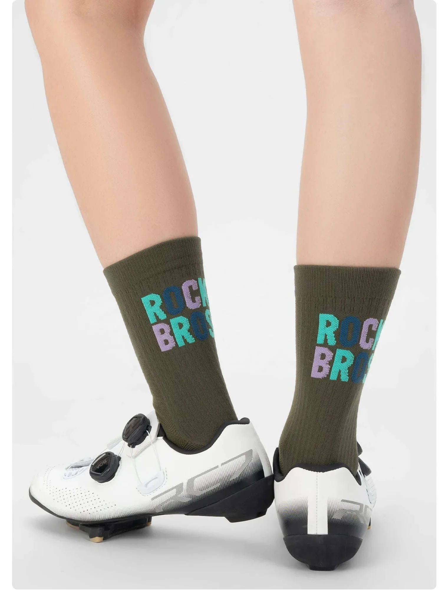 Cycling Socks Knee-High Breathable Stretch Sport Socks - Image 20