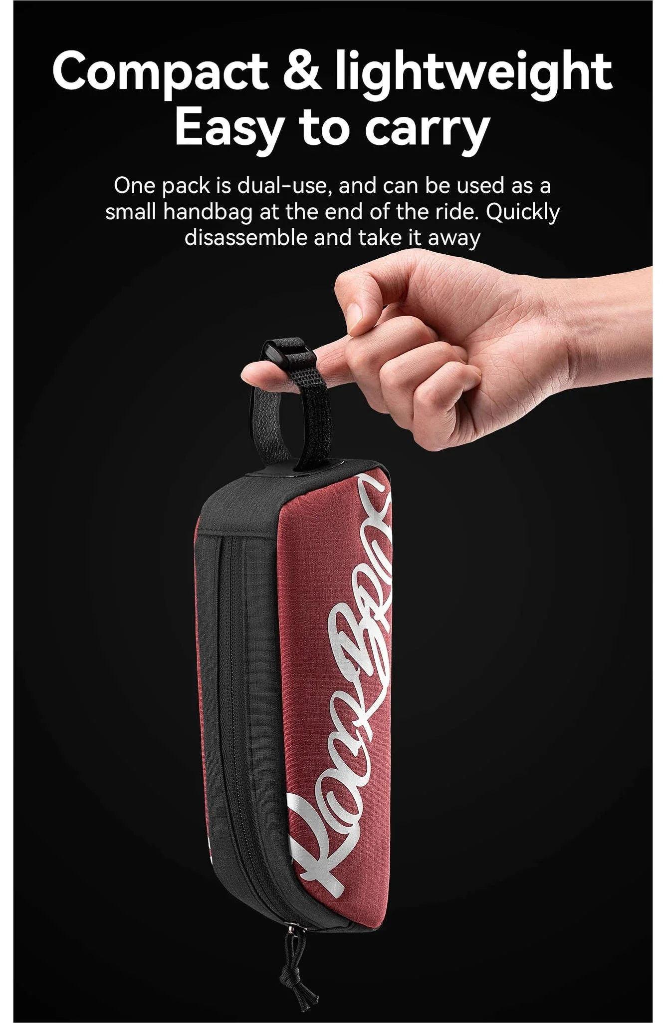 Bike Top Tube Bag 0.8L Rainproof Frame Pack - Image 12