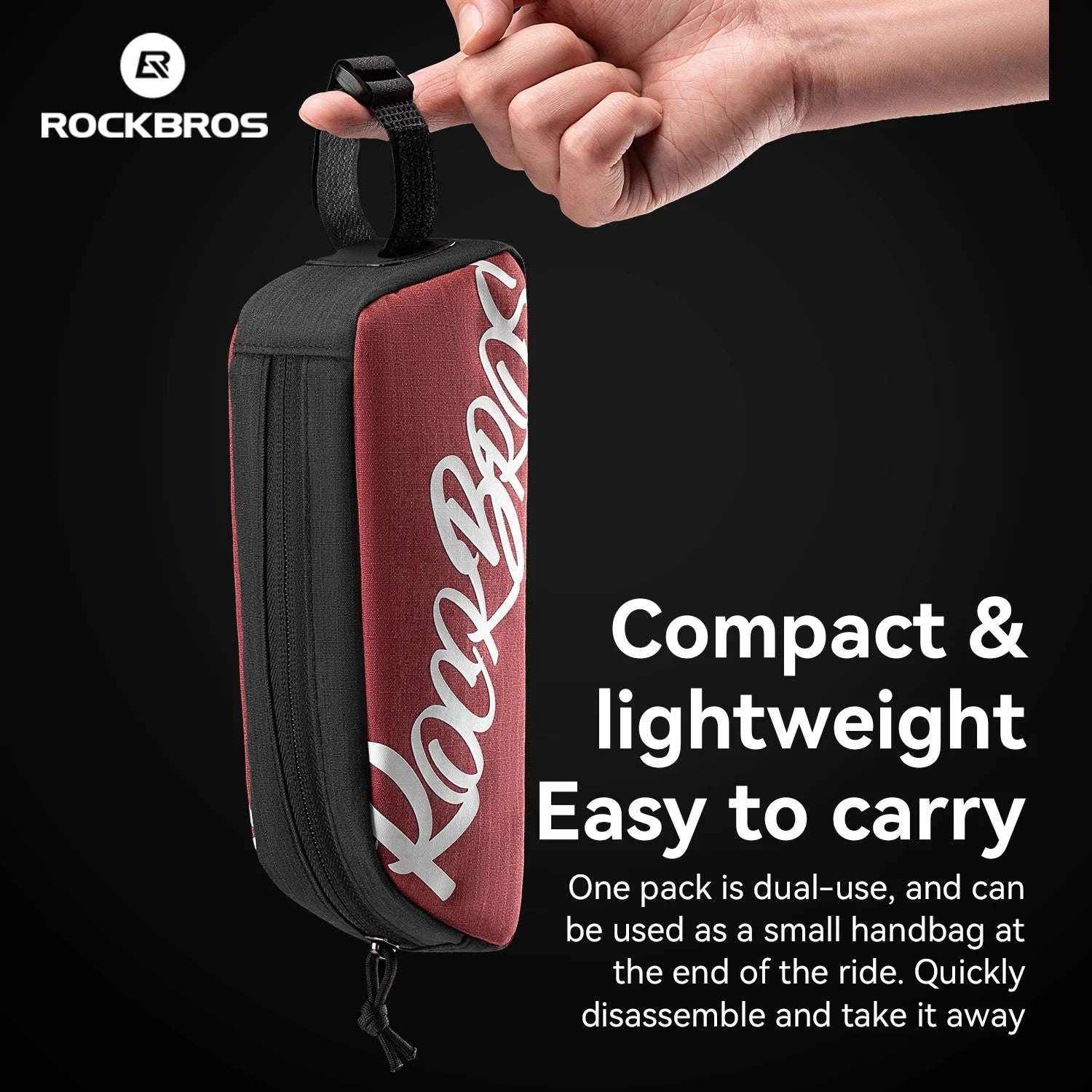 Bike Top Tube Bag 0.8L Rainproof Frame Pack - Image 3