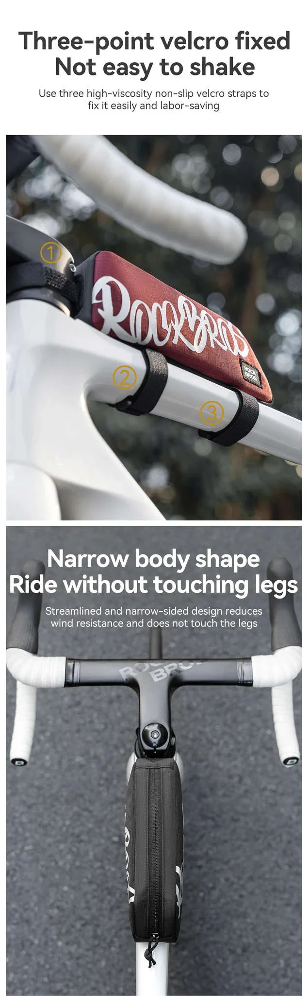 Bike Top Tube Bag 0.8L Rainproof Frame Pack - Image 9