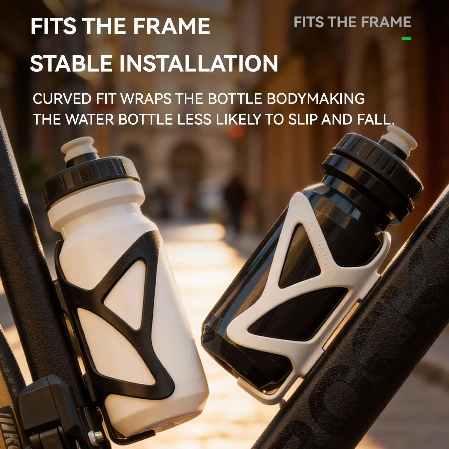 Cycling Water Bottle 0.6L with Bike Cage for Easy Hydration - Image 3