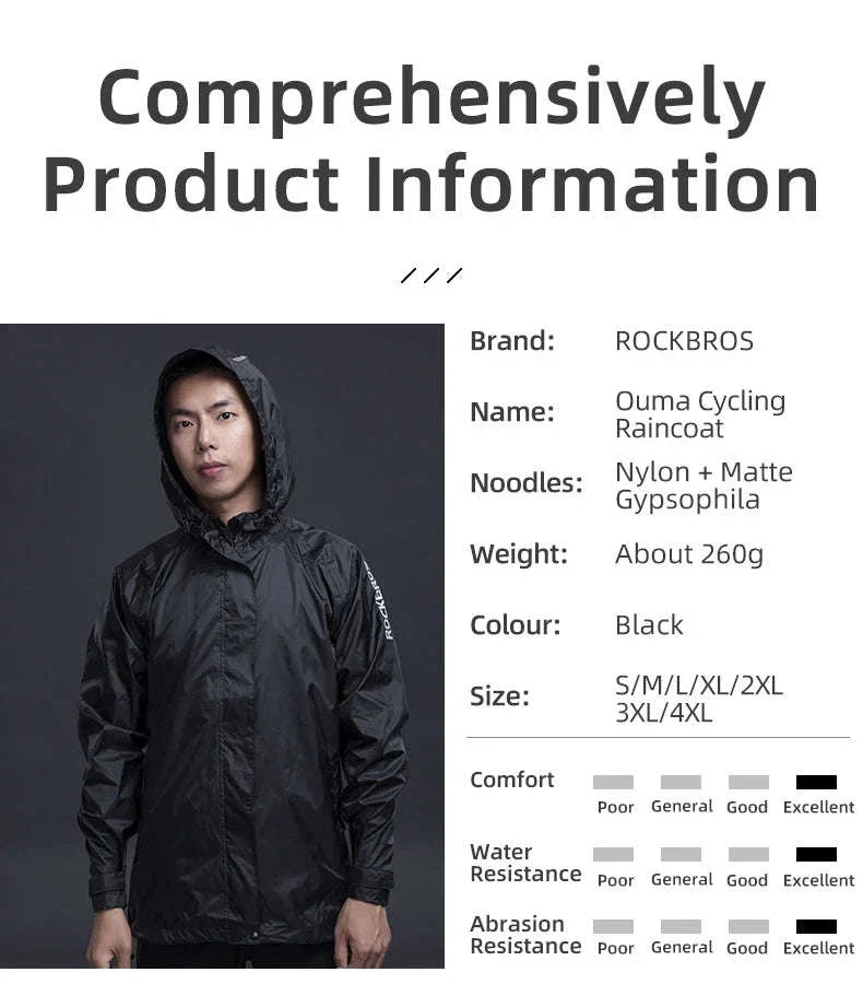 ROCKBROS Waterproof Cycling Jacket for Rain and Wind - Image 10
