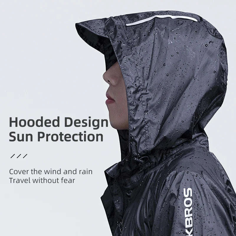 ROCKBROS Waterproof Cycling Jacket for Rain and Wind - Image 3