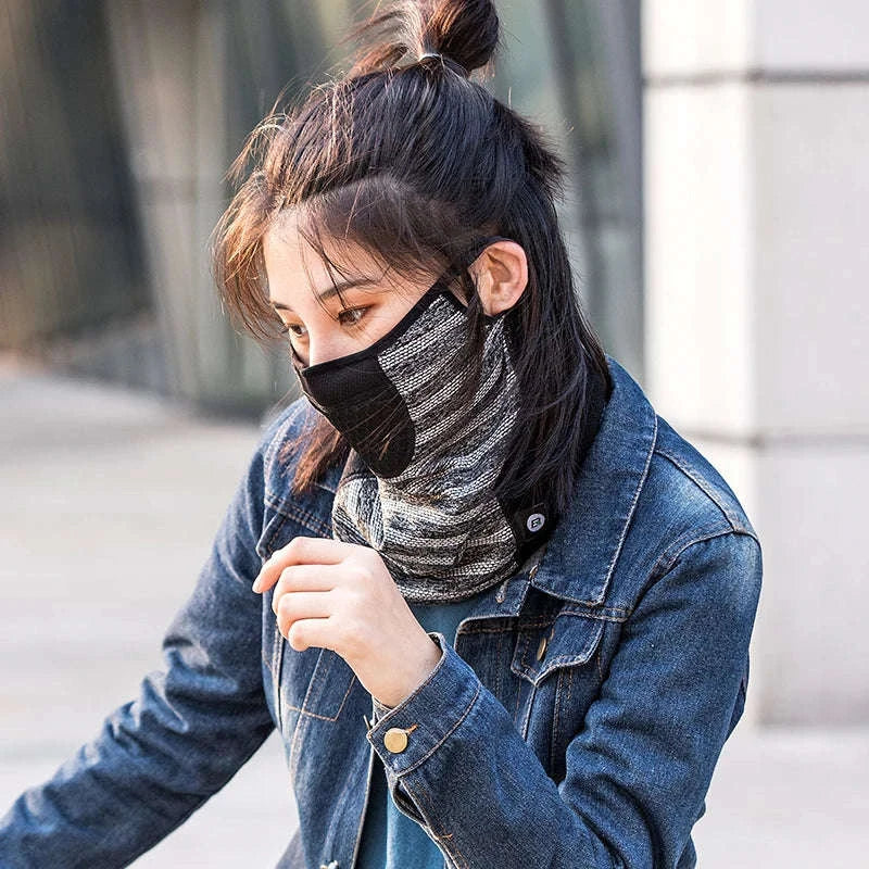 Winter Cycling Face Mask Windproof Fleece Thermal Bike Scarf - Image 2
