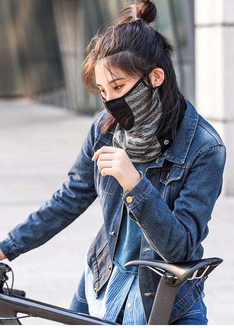 Winter Cycling Face Mask Windproof Fleece Thermal Bike Scarf - Image 21