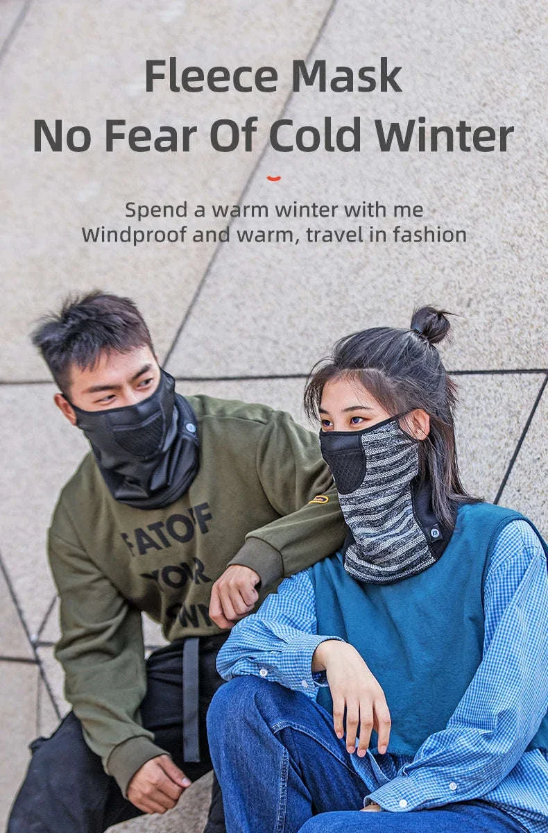 Winter Cycling Face Mask Windproof Fleece Thermal Bike Scarf - Image 6