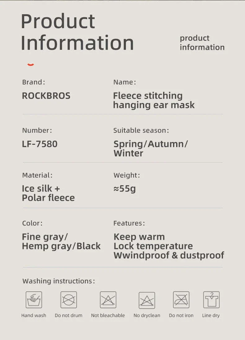 Winter Cycling Face Mask Windproof Fleece Thermal Bike Scarf - Image 9