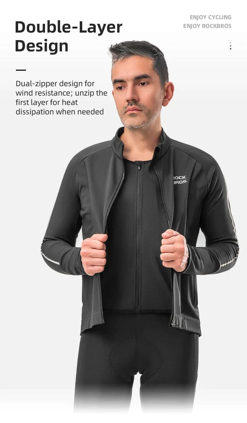 Women’s Winter Cycling Jacket with Fleece Lining and Windproof Design - Image 11