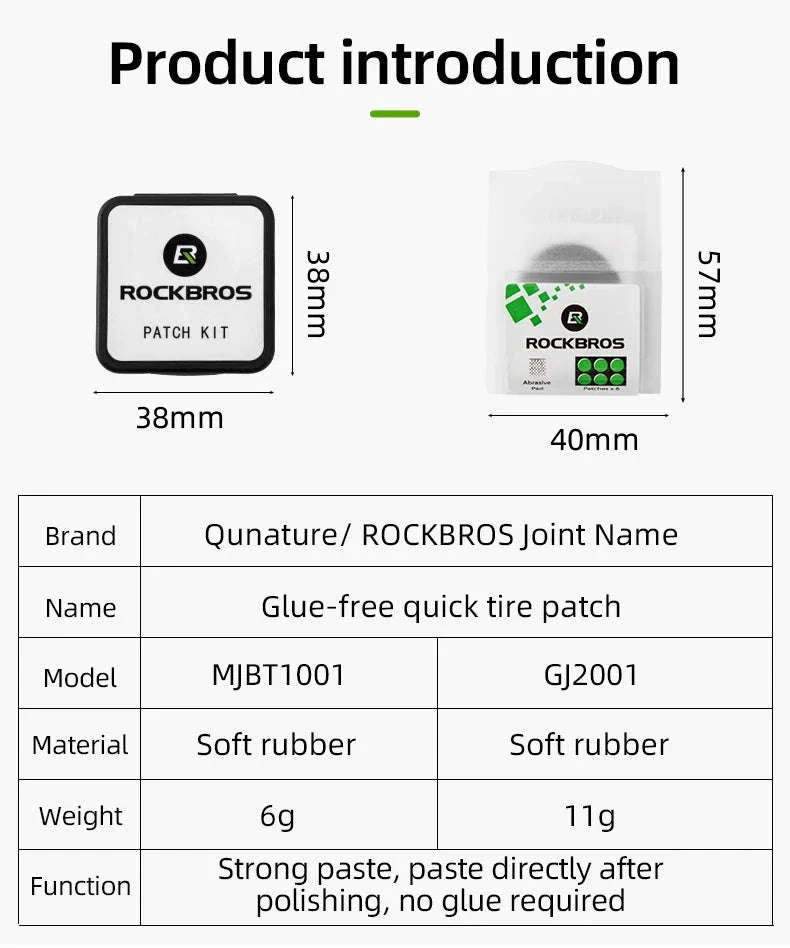 Glue-Free Bicycle Tire Repair Kit for Road & Mountain Bikes - Image 8