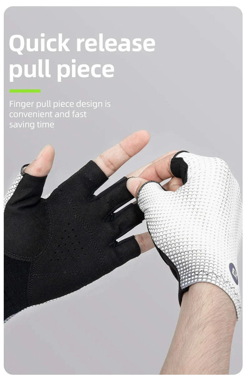 Breathable Half Finger Cycling Gloves with Anti-Slip Grip - Image 14