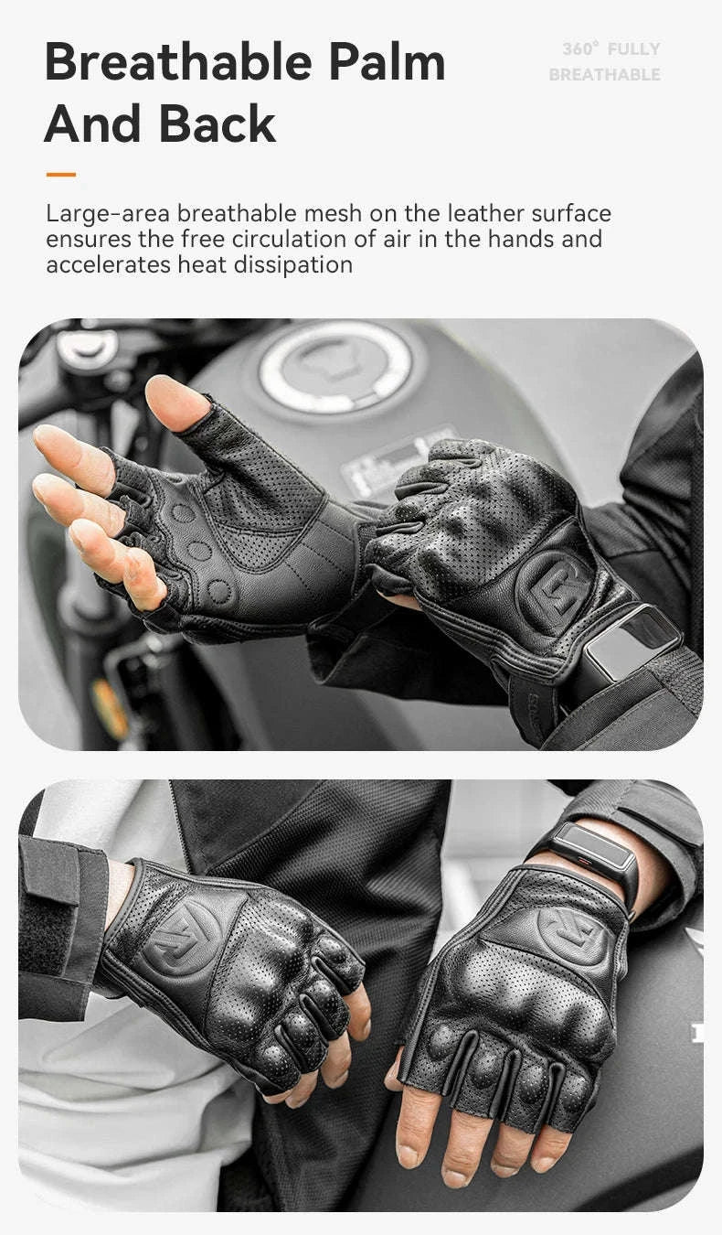 Half Finger Cycling Gloves with Gel Padding Breathable Summer Fit - Image 14
