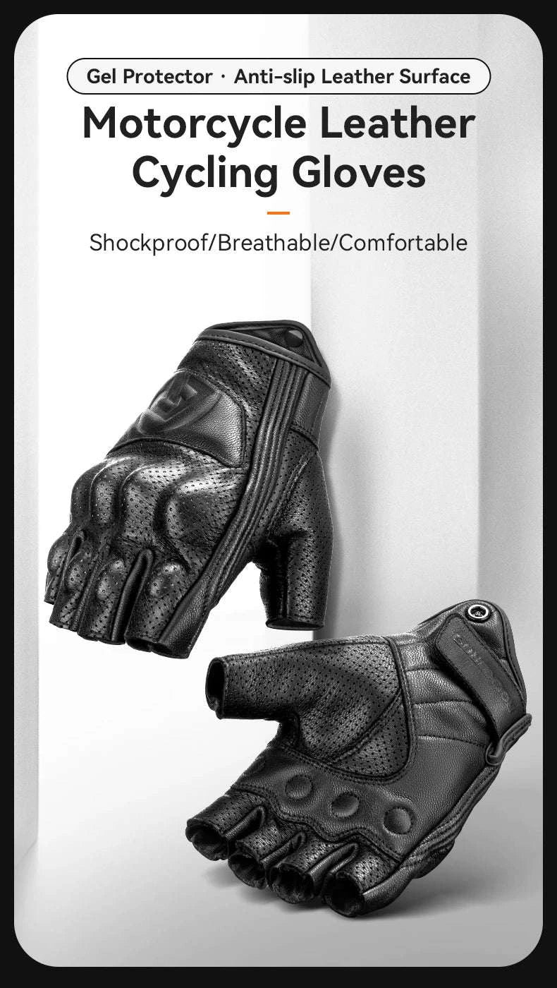 Half Finger Cycling Gloves with Gel Padding Breathable Summer Fit - Image 7