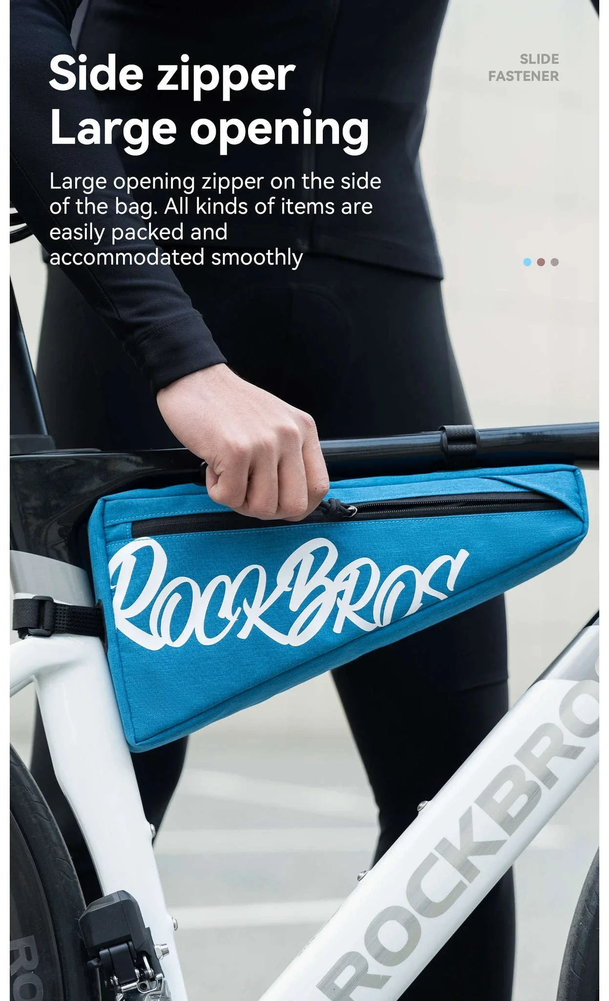 1.9L Waterproof Bicycle Triangle Frame Bag - Image 15