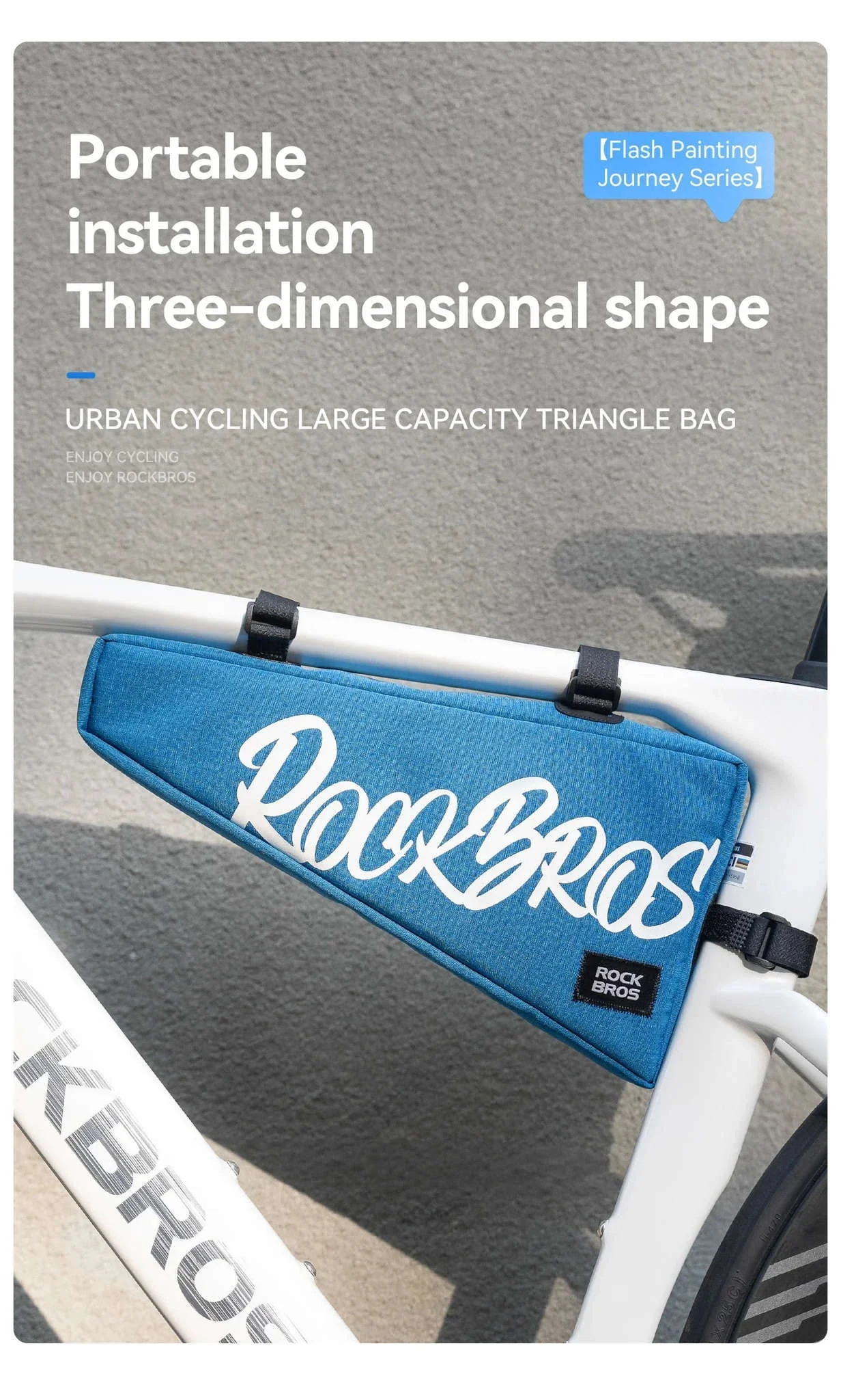 1.9L Waterproof Bicycle Triangle Frame Bag - Image 7