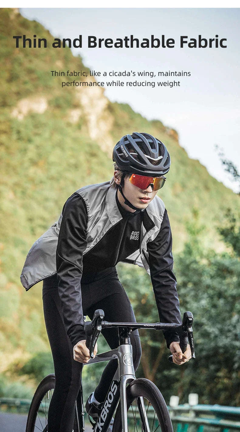 Men’s Lightweight Windproof Cycling Vest with Portable Storage - Image 12