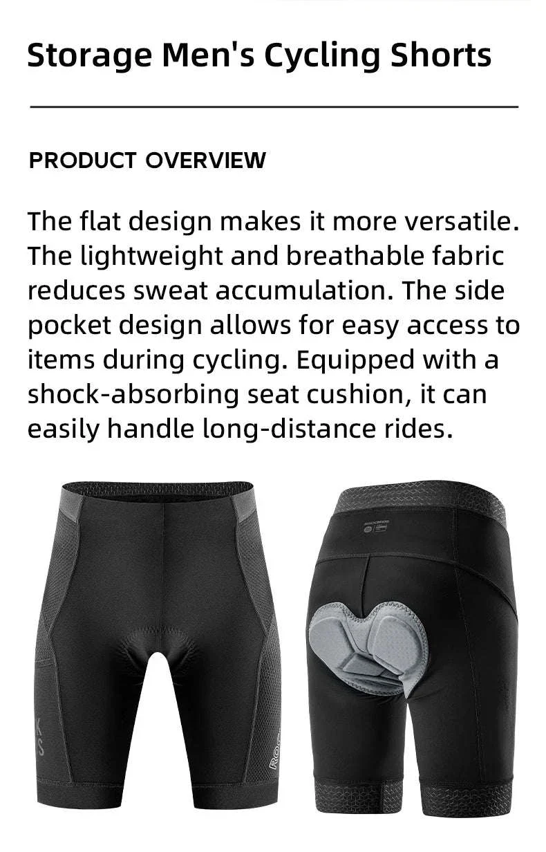 Men’s Padded Cycling Shorts Quick Dry Breathable Bike Tights - Image 8