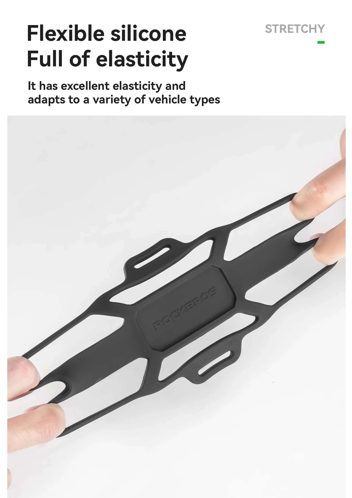 Bicycle Phone Mount Silicone Quick Release Handlebar Holder - Image 11