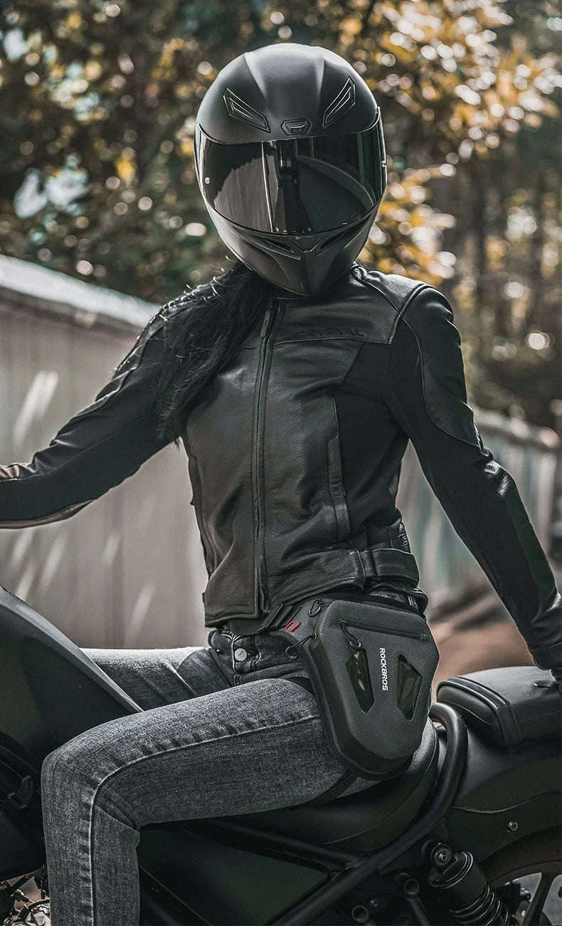 Motorcycle Reflective Leg Bag Adjustable Waist & Crossbody Pack - Image 11