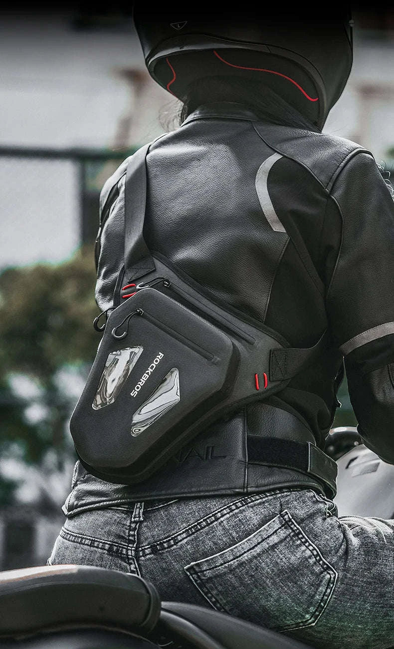 Motorcycle Reflective Leg Bag Adjustable Waist & Crossbody Pack - Image 16