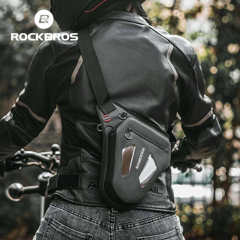 Motorcycle Reflective Leg Bag Adjustable Waist & Crossbody Pack - Image 2