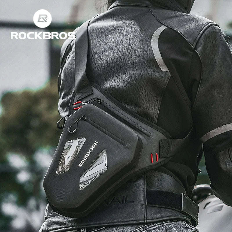 Motorcycle Reflective Leg Bag Adjustable Waist & Crossbody Pack - Image 3