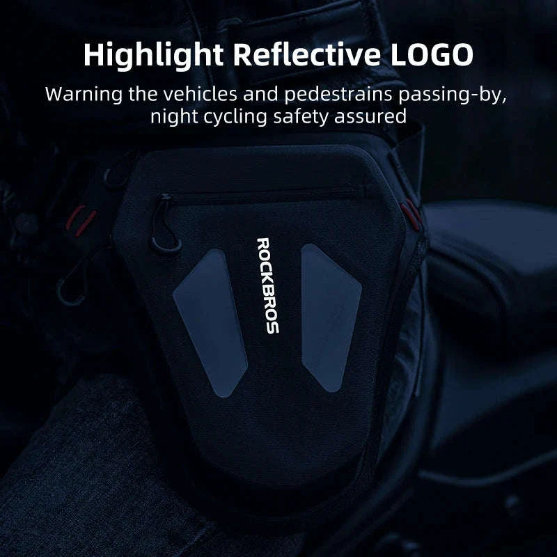 Motorcycle Reflective Leg Bag Adjustable Waist & Crossbody Pack - Image 6
