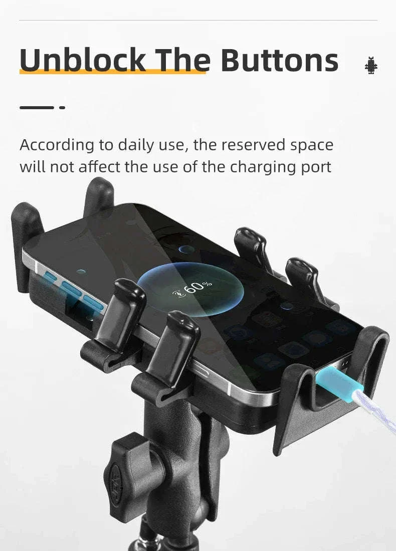 Motorcycle Phone Holder with Shock Absorption - Image 15