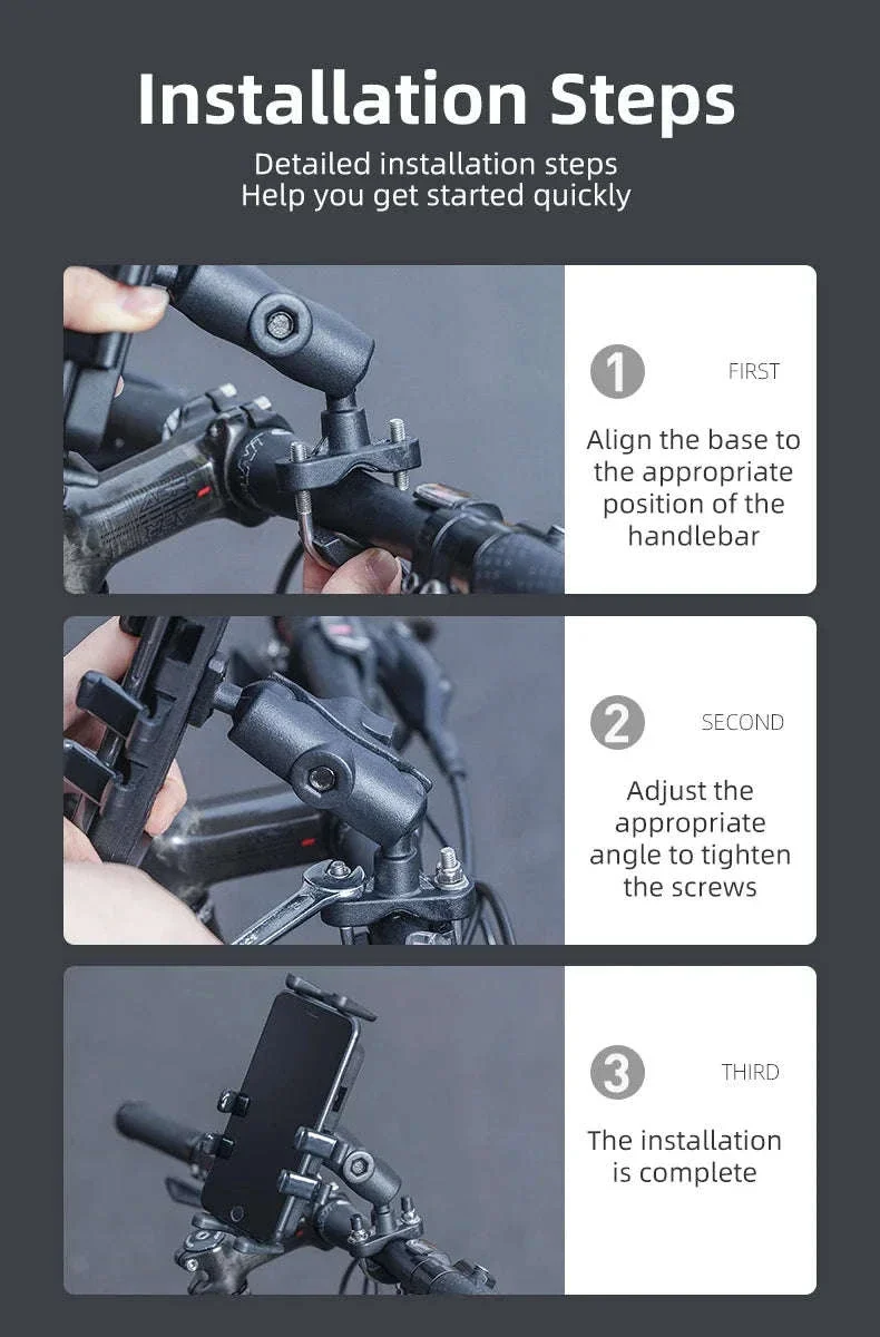 Motorcycle Phone Holder with Shock Absorption - Image 18