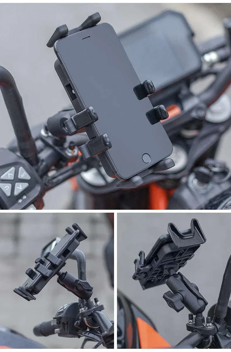 Motorcycle Phone Holder with Shock Absorption - Image 19